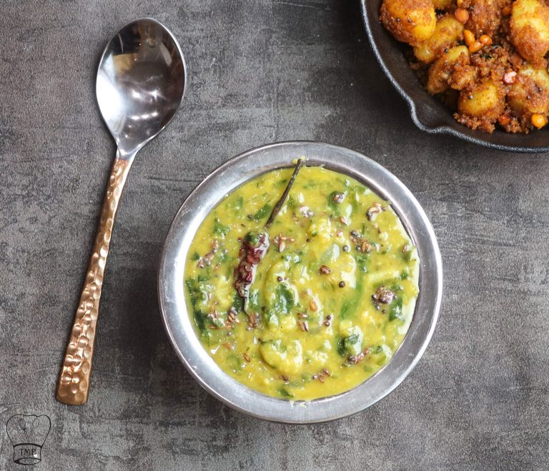 Keerai Pappu | Spinach Dal | Andhra Palakura pappu