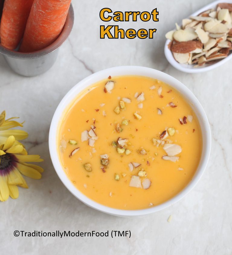 Carrot Payasam | Carrot Almond Kheer