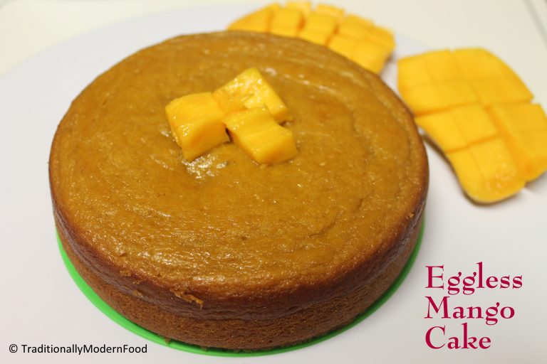 Eggless Mango Cake