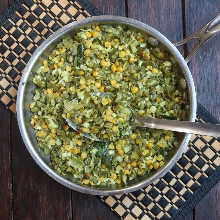 Avarakkai poriyal | Indian broad beans curry