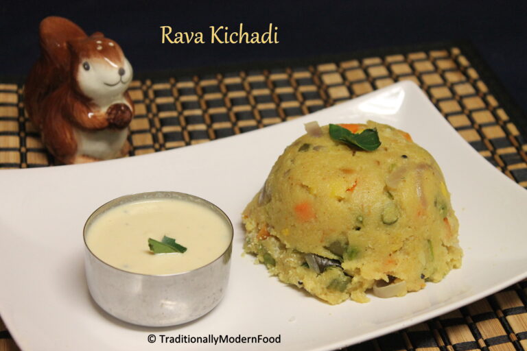Rava Kichadi | Sooji Kichadi | Rawa Khicadi - Pressure Cooker  Method