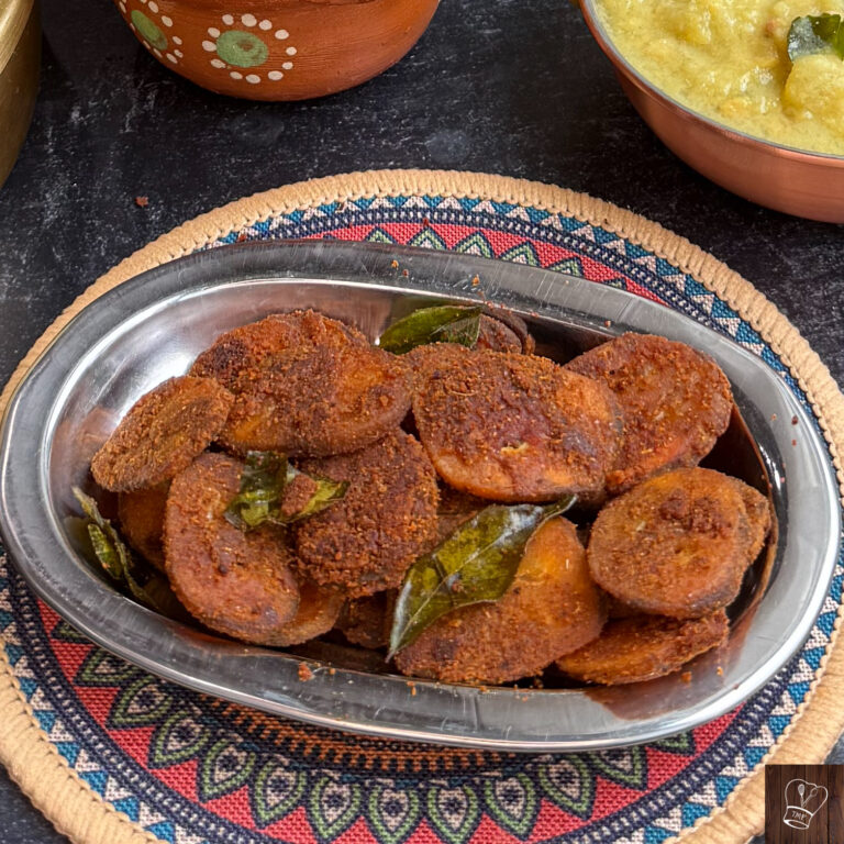 Vazhakkai varuval| raw banana fry