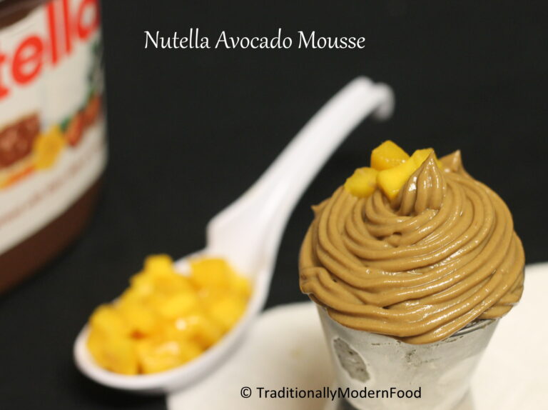 Nutella Avocado Mousse | Nutella Avocado Pudding