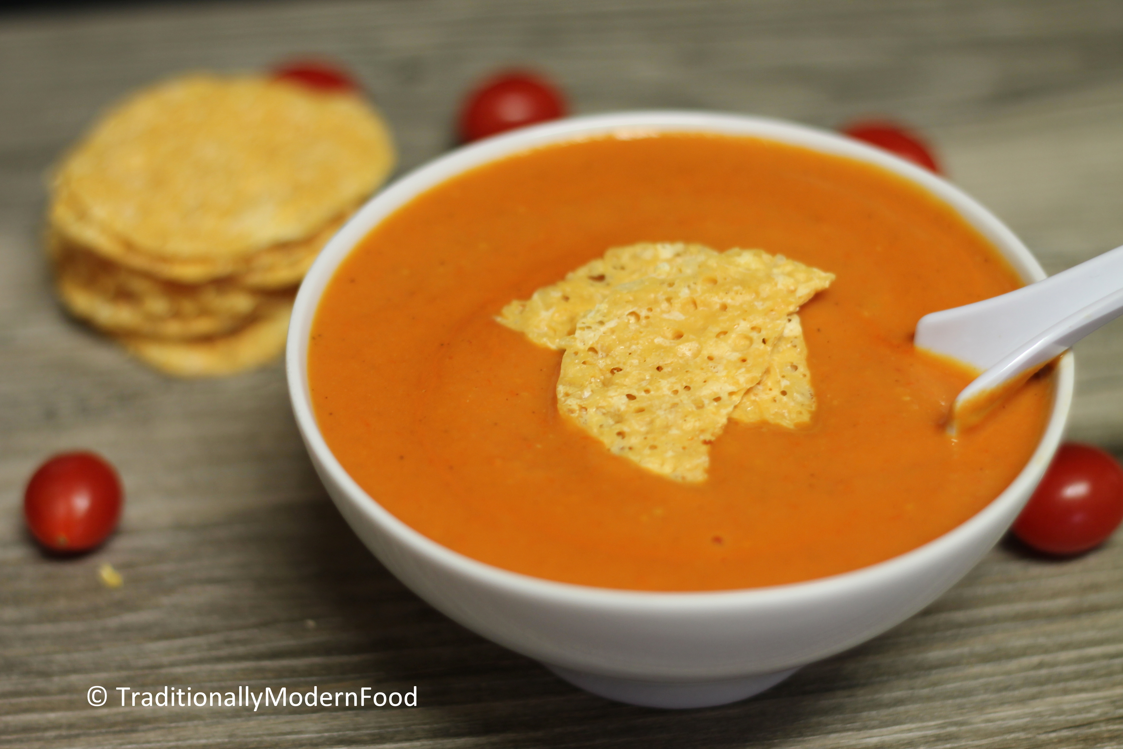 Roasted Tomato Soup Baked Traditionally Modern Food