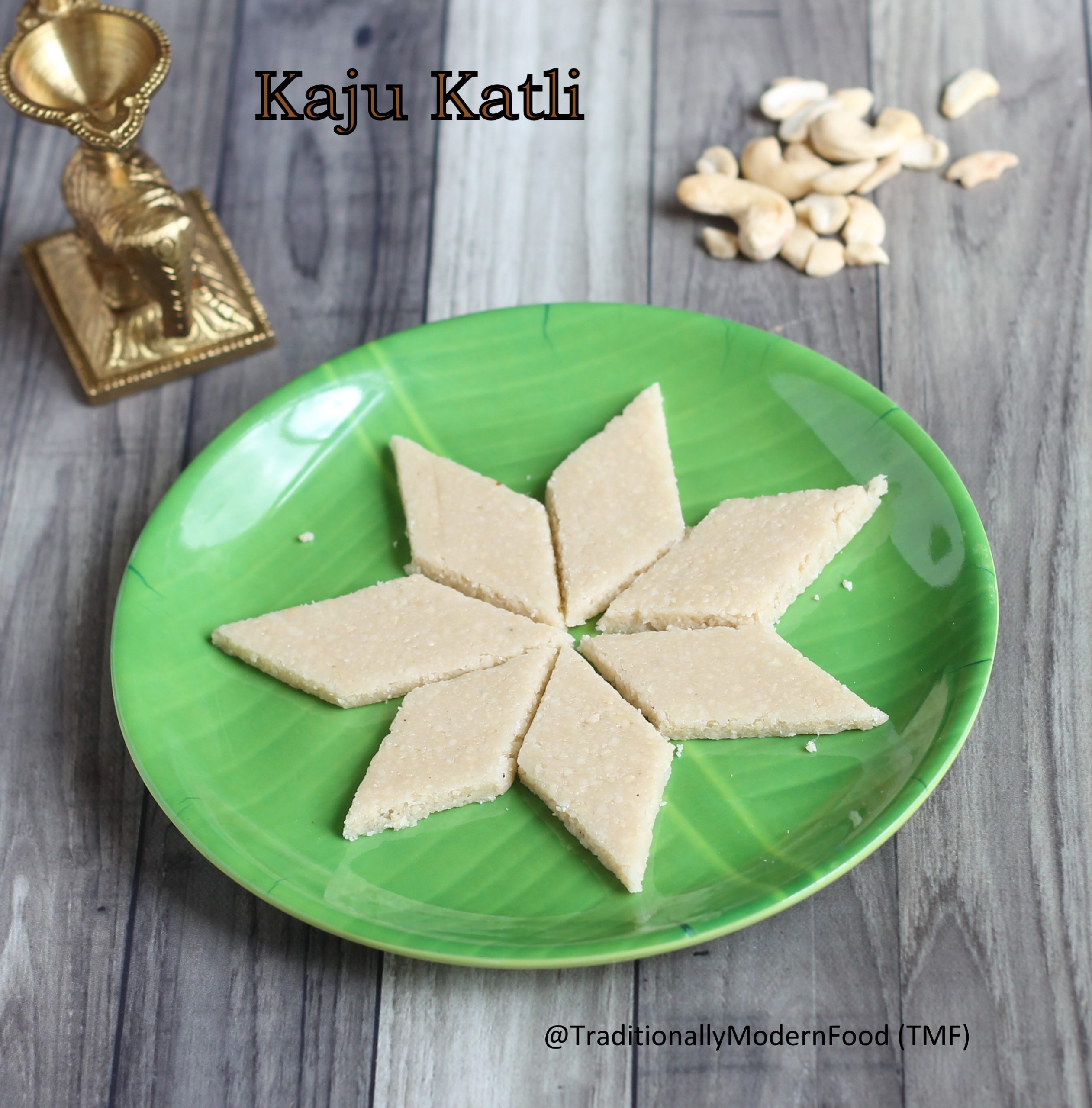 Kaju katli recipe, How to make kaju burfi - Sandhya's recipes