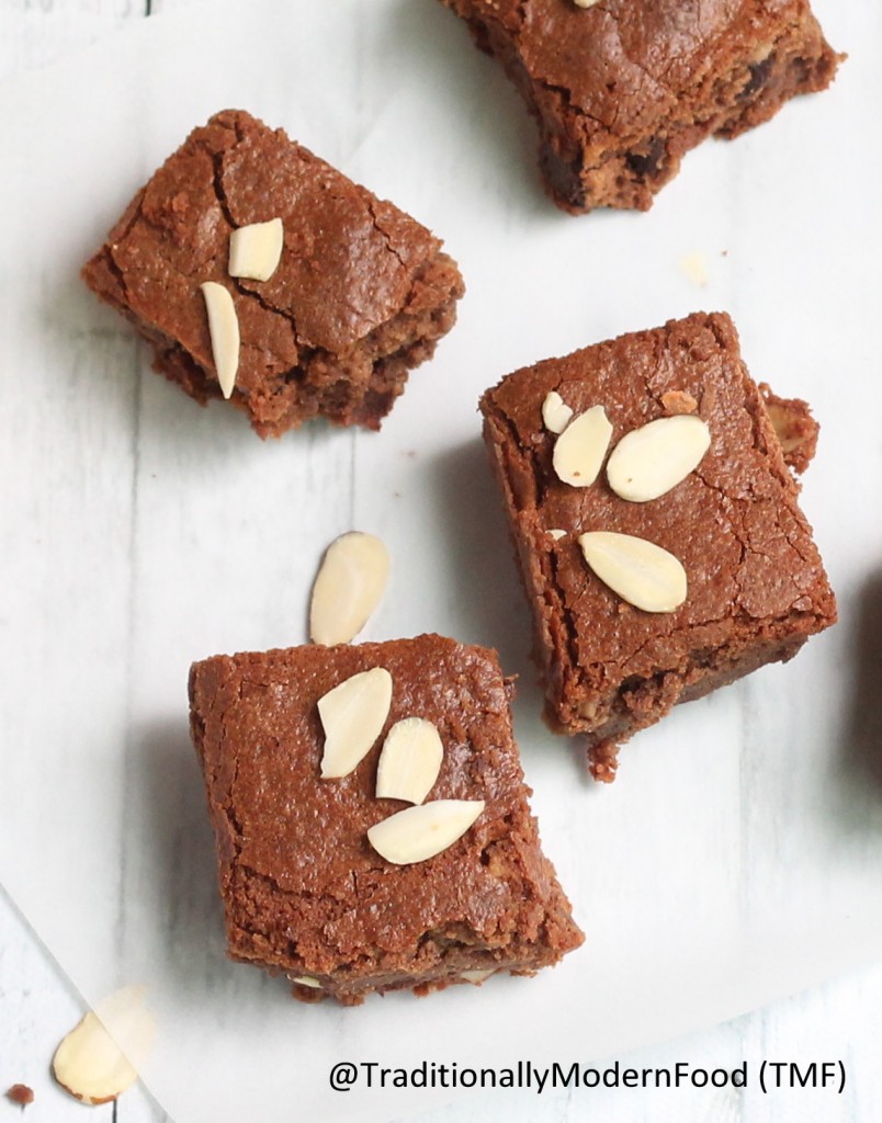 Almond Brownies - Gluten Free - Traditionally Modern Food