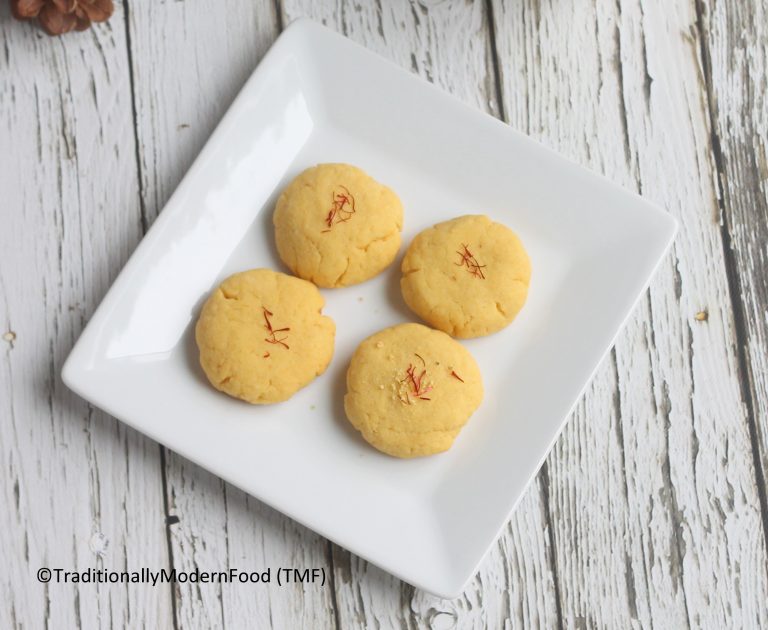 Saffron Cookies - Eggless