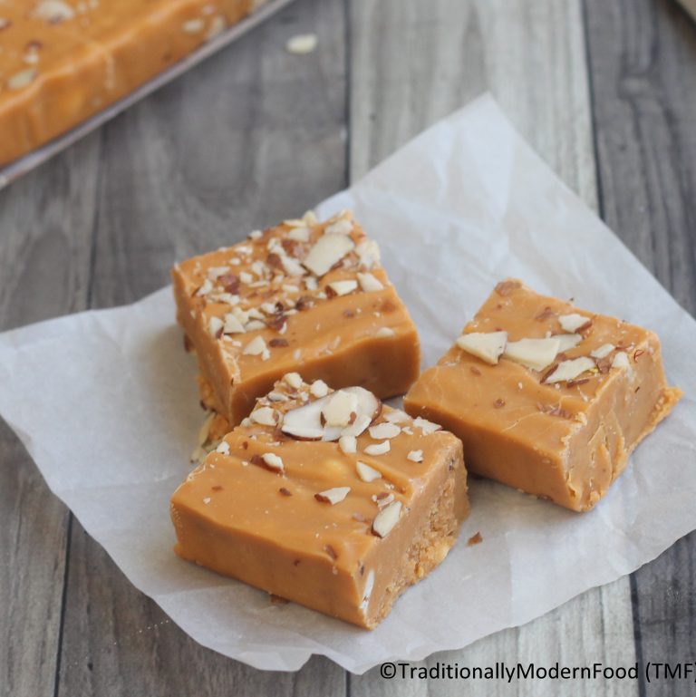 Butterscotch Fudge - 3 Ingredients - Traditionally Modern Food