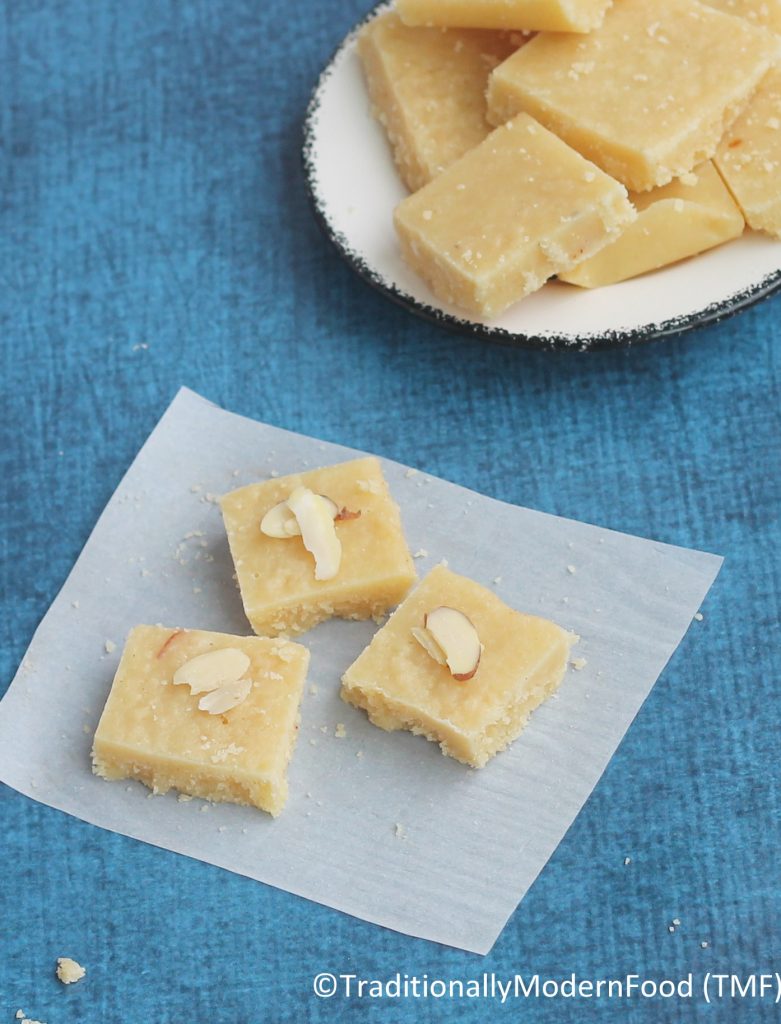 Badam Burfi | Almond Burfi - Traditionally Modern Food