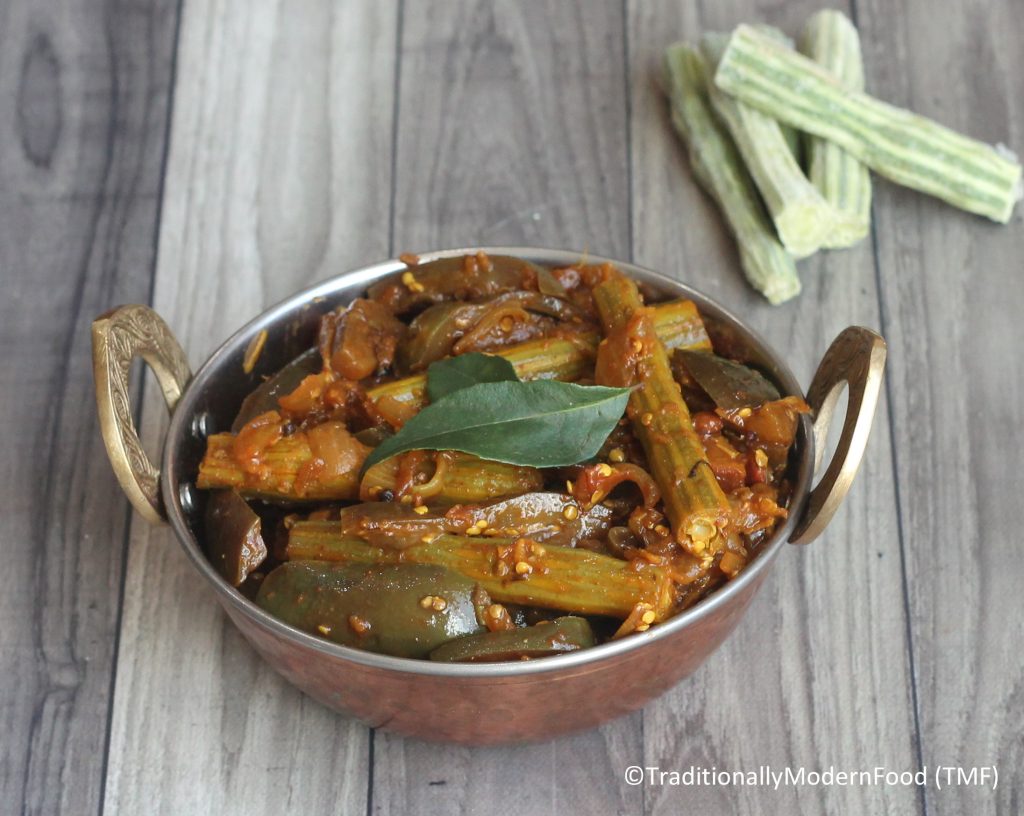 Kathirikai Murungakkai Poriyal Brinjal Drumstick Thokku