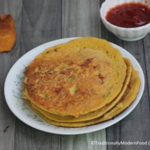 Pudla | Chilla | Eggless Omelette - Traditionally Modern Food