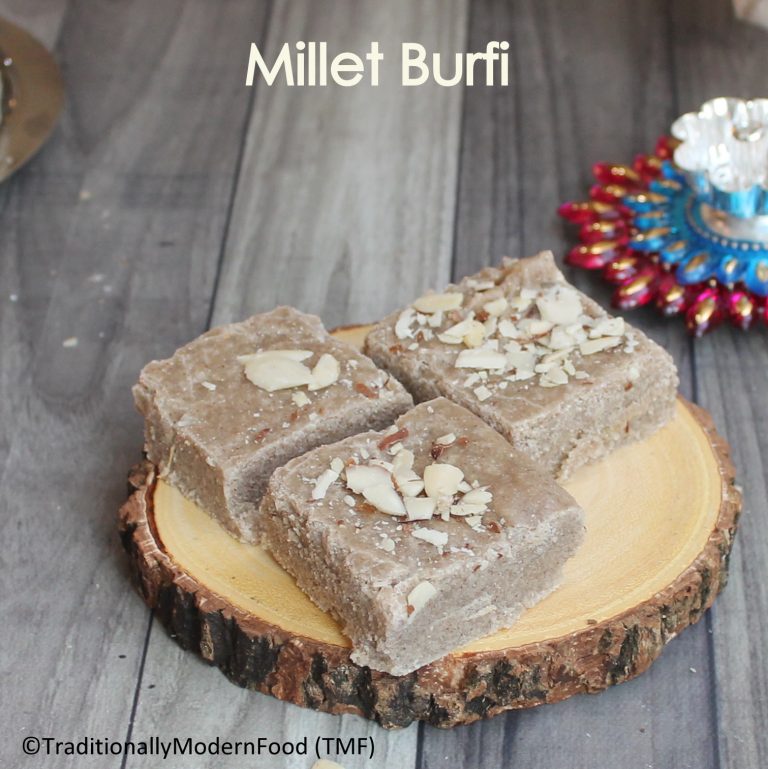 Millet Burfi | Burfi recipe