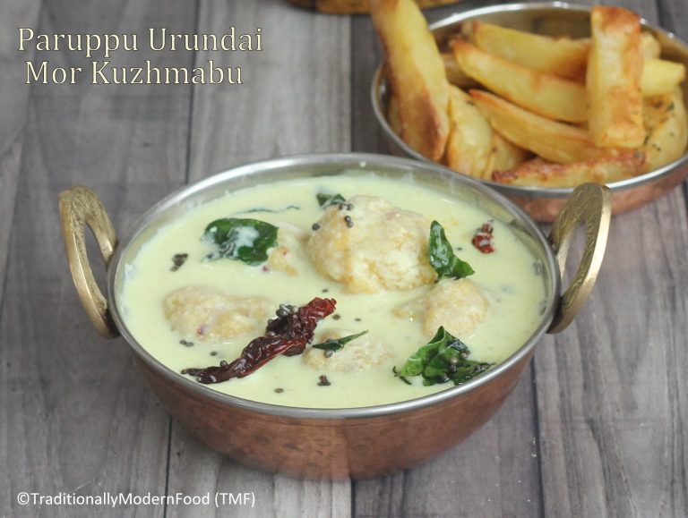 Paruppu Urundai Mor Kuzhambu