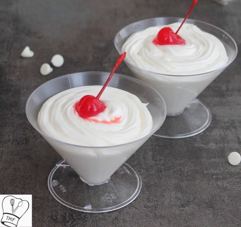 White Chocolate Mousse - Eggless | 2 Ingredients