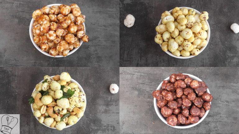 Roasted Makhana recipe- 4 flavors