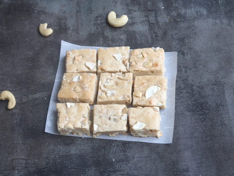 Cashew squares | Cashew bite