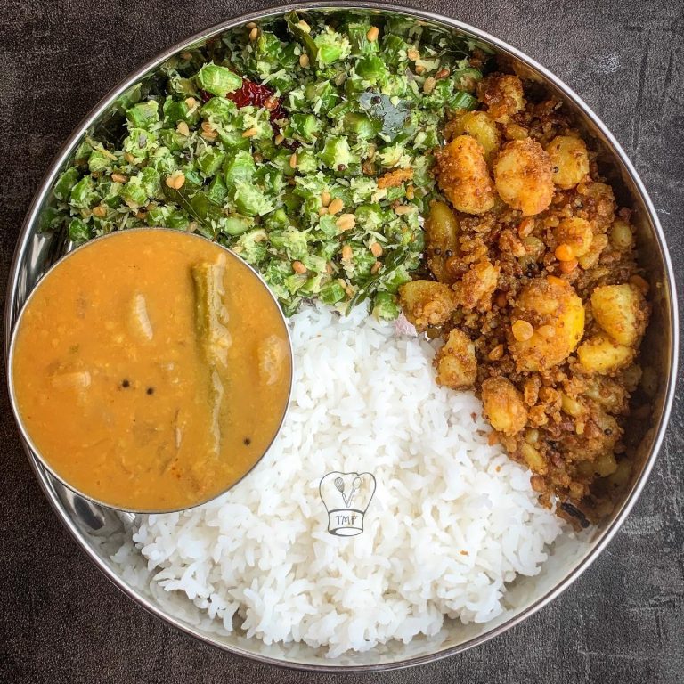 Sambar poriyal - lunch combo - Traditionally Modern Food