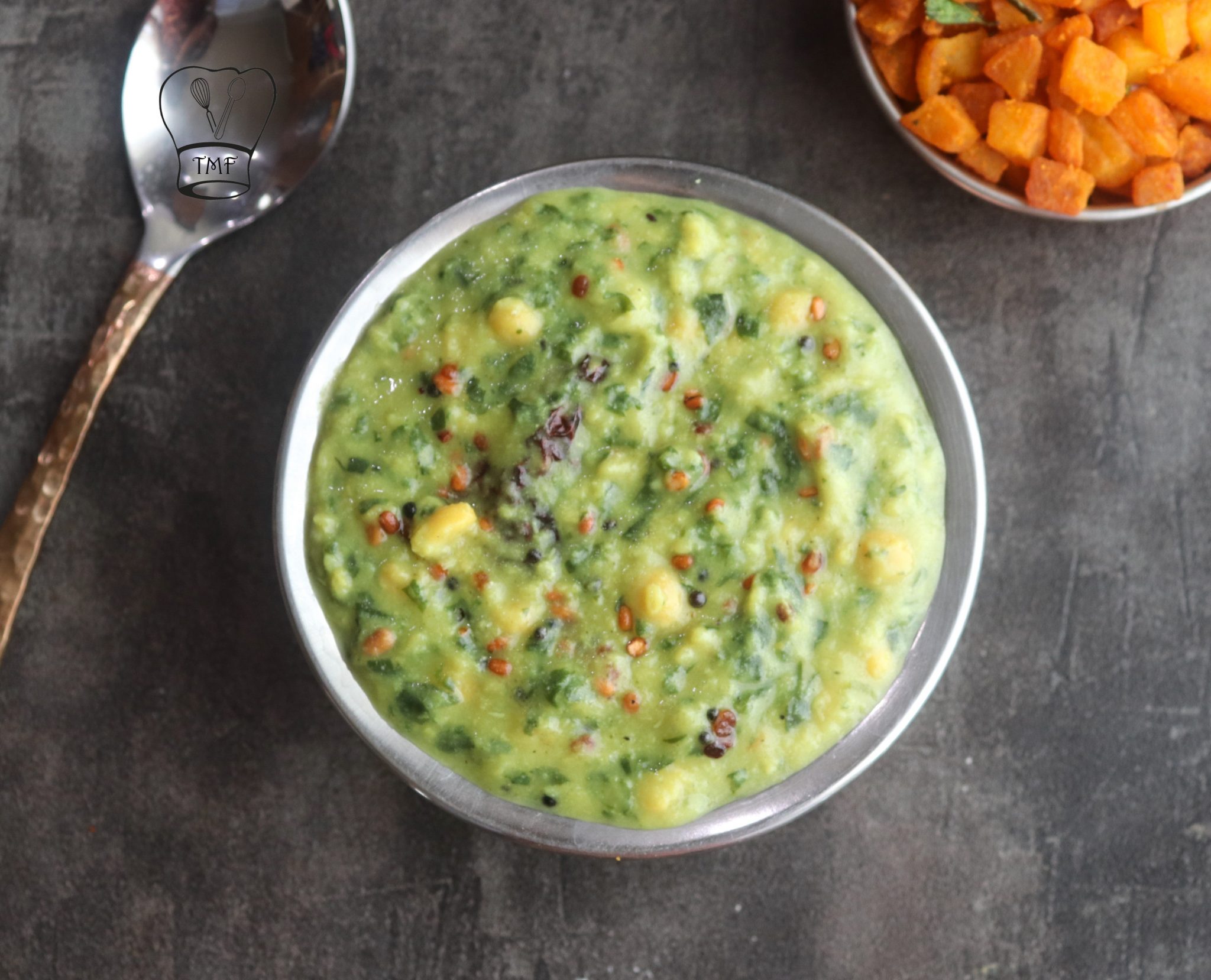 Keerai kootu spinach moong dal gravy Traditionally Modern Food