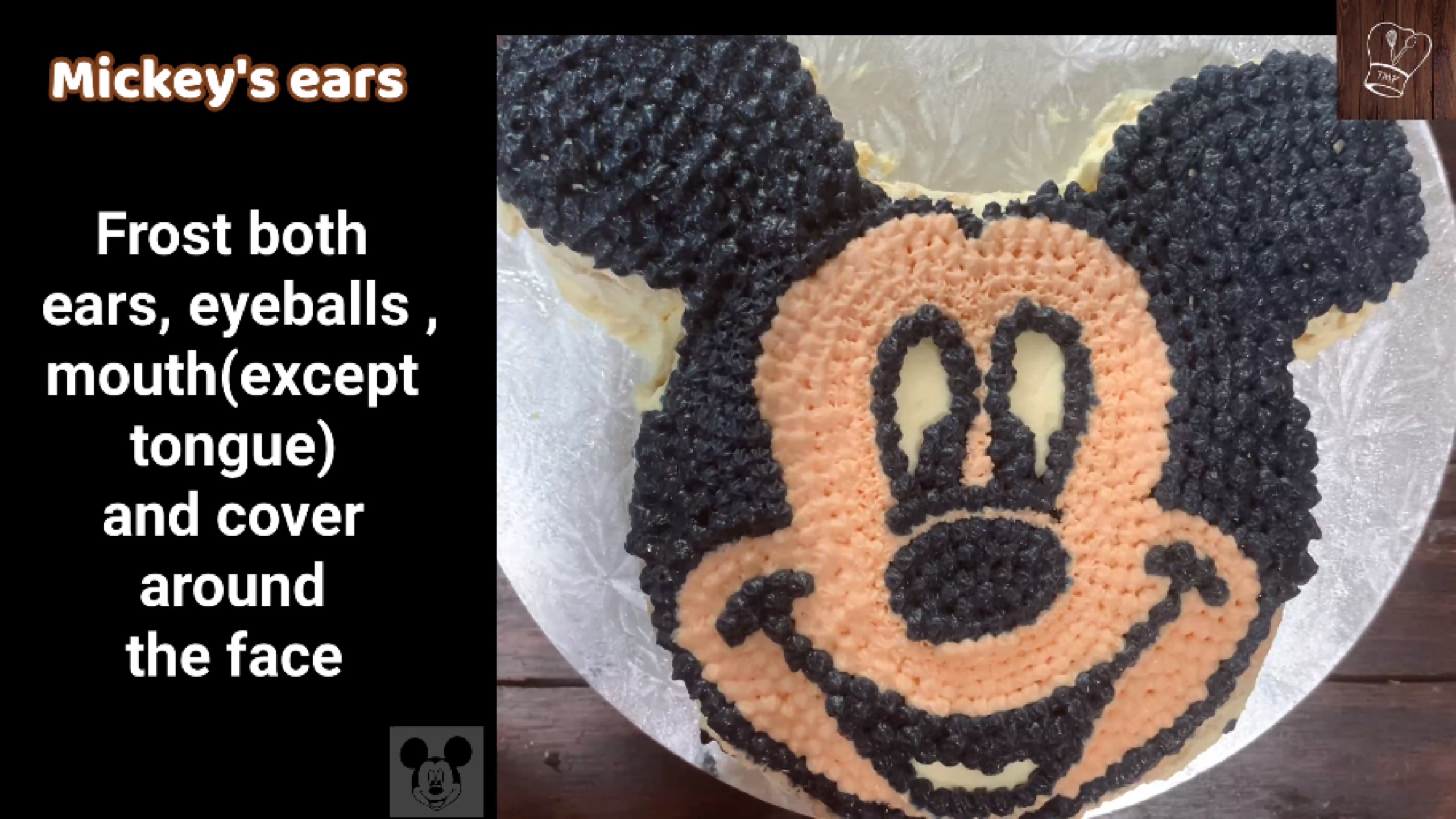 mickey mouse face cake template