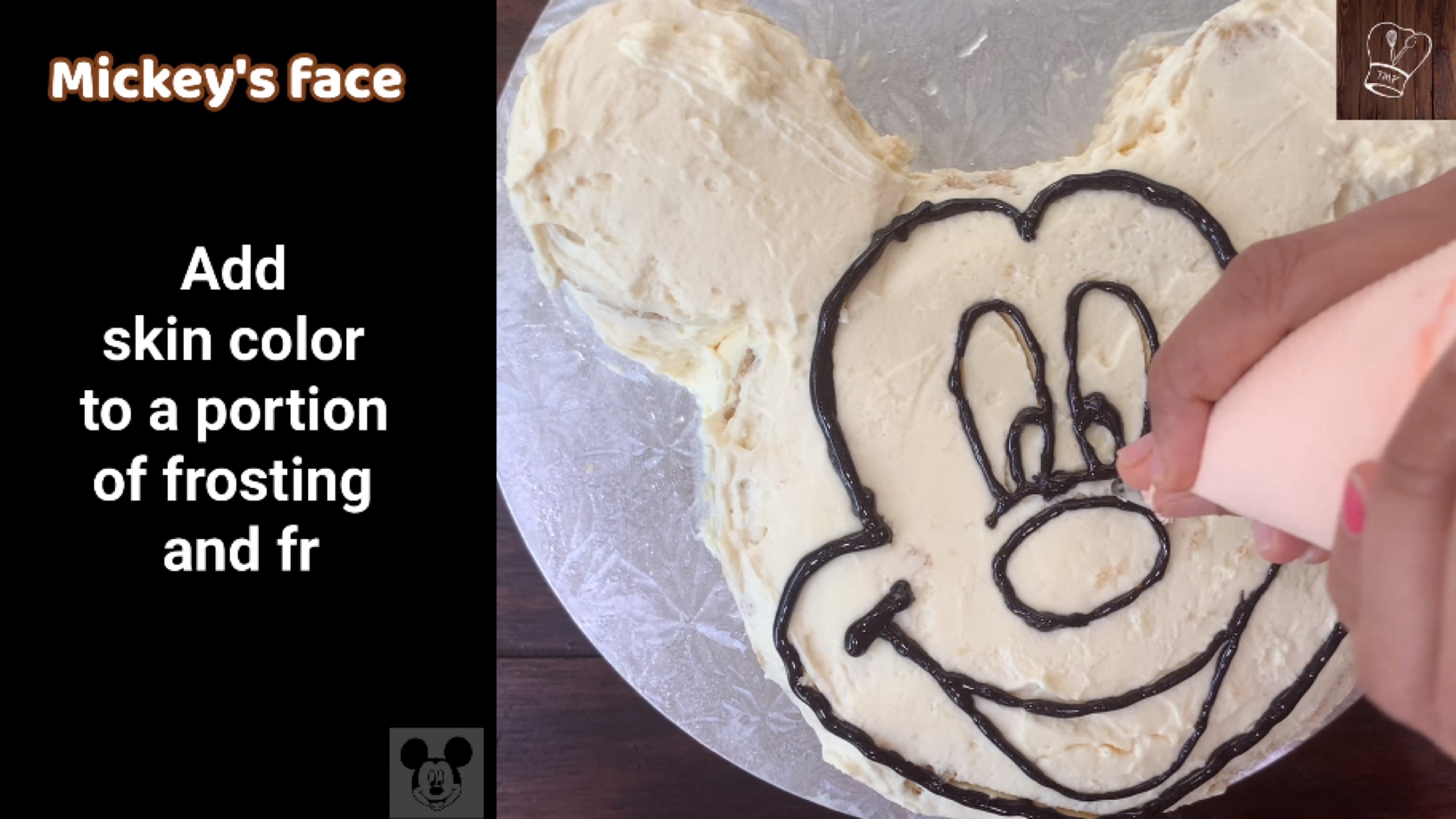 mickey mouse face cake template