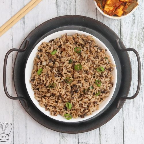 Mushroom fried rice | fried rice recipe - Traditionally Modern Food