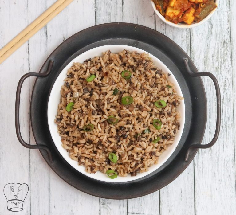 Mushroom fried rice | fried rice recipe