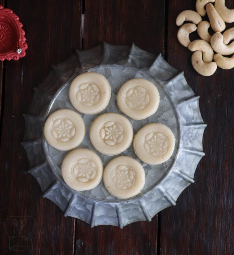 Cashew peda | Kaju Peda
