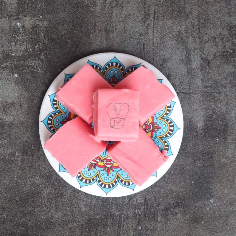 Rose milk fudge | Rose fudge