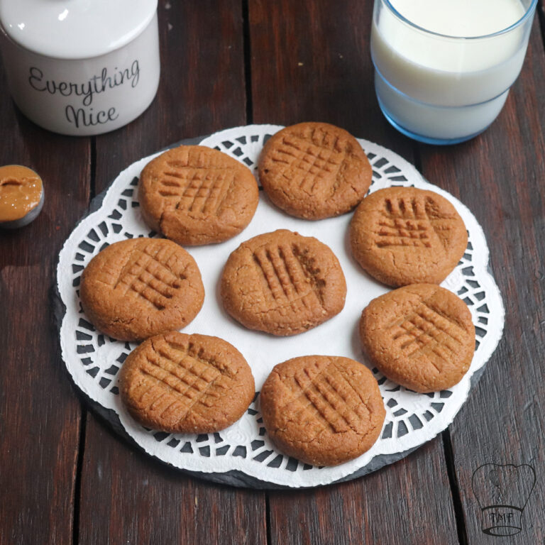 Peanut Butter Cookies | eggless