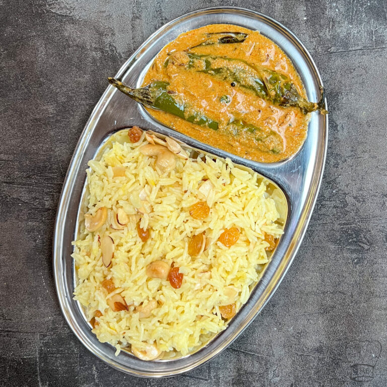 Lunch combo - Saffron Pulao Mirchi Ka Salan