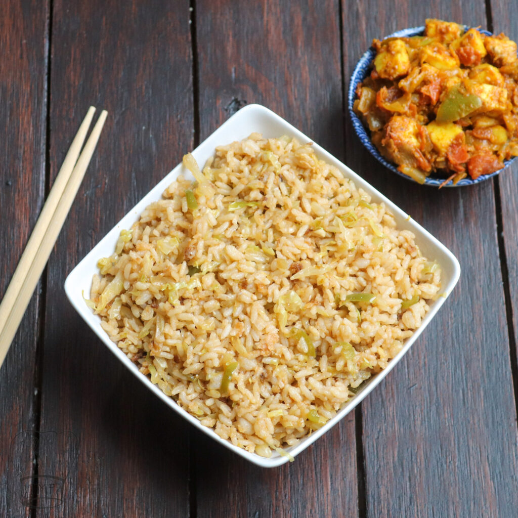 Cabbage rice Cabbage fried rice Traditionally Modern Food