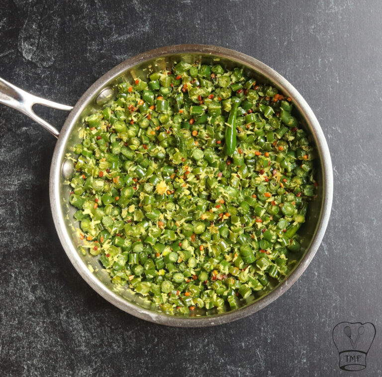 Beans poriyal | Green beans with coconut