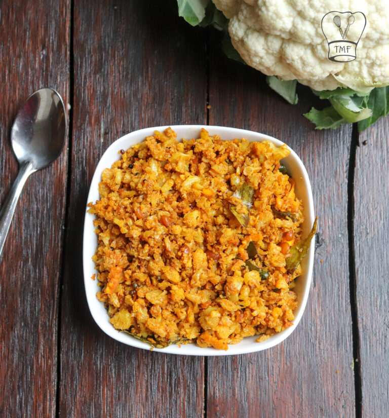 Cauliflower Poriyal | Cauliflower podimas