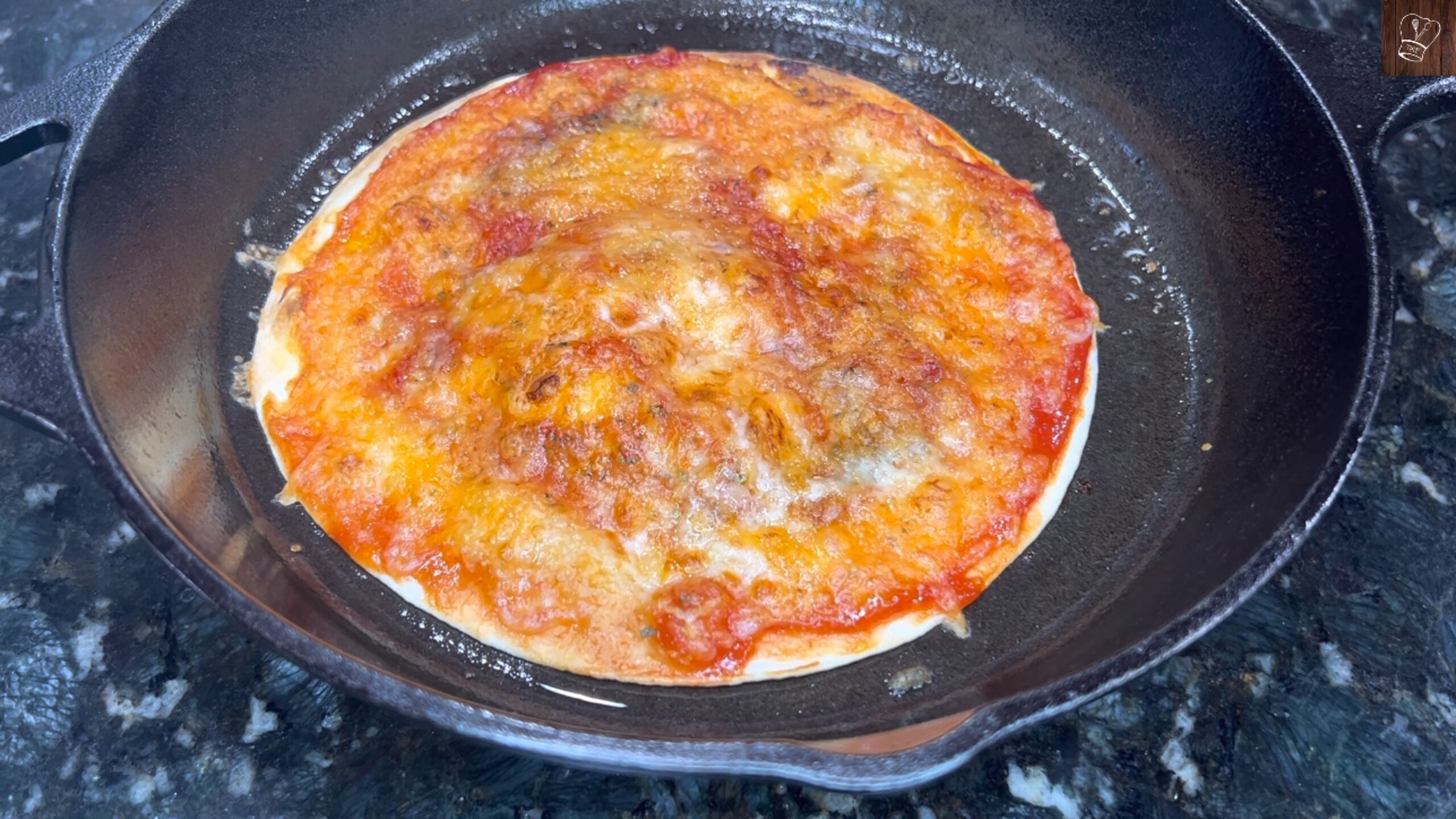 Crispy Tortilla Skillet Pizza - Closet Cooking
