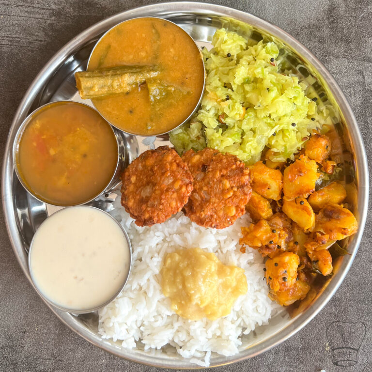 Cooking for guest - south Indian Lunch combo