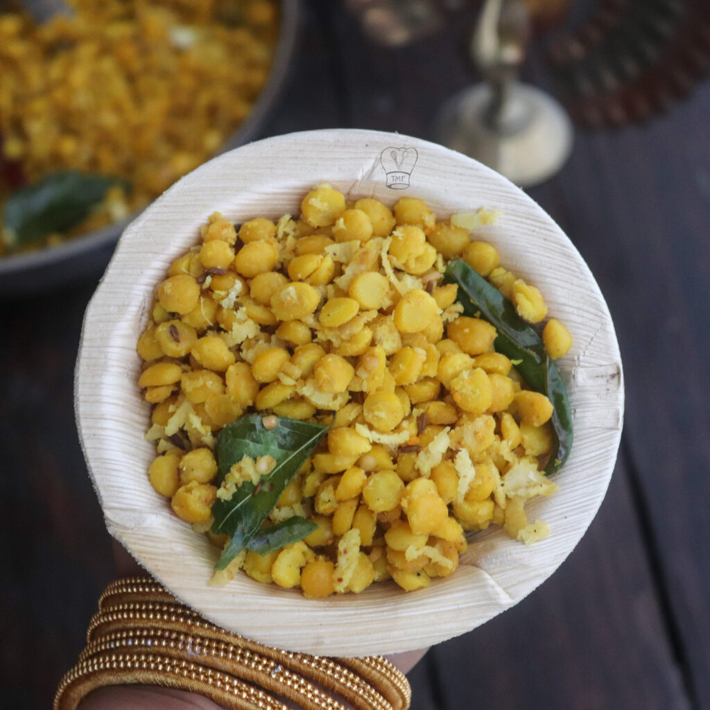 Kadalai paruppu Sundal | Chana dal Sundal - Traditionally Modern Food