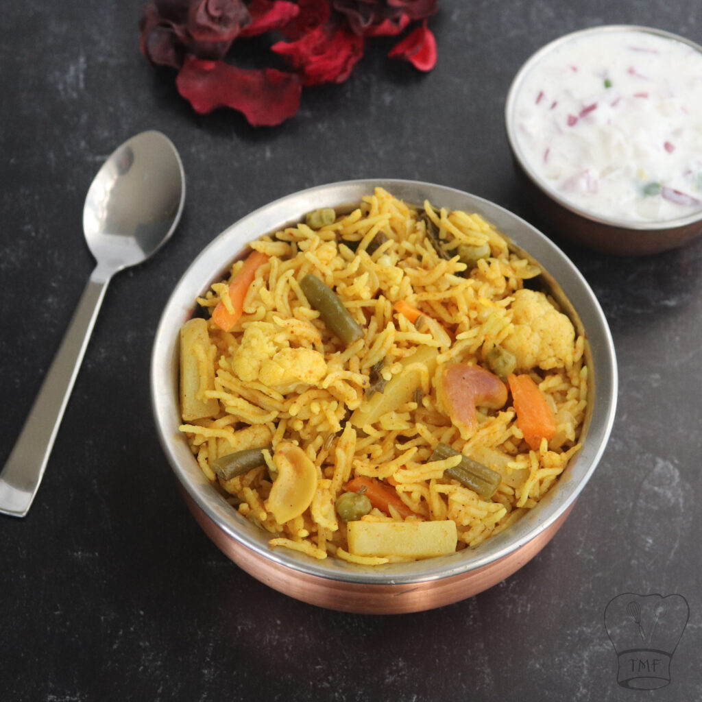 Veg biryani in pressure cooker Vegetable biryani Traditionally Modern Food