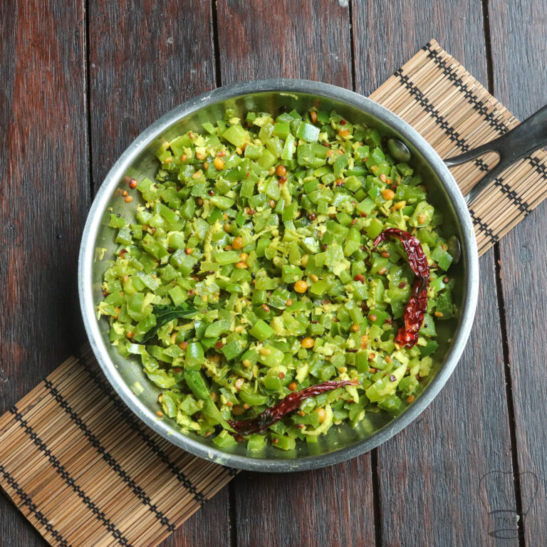 Capsicum poriyal | Kudai milagai curry