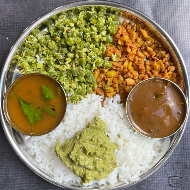 Lunch combo - Thogayal, kuzhambu, rasam , curry