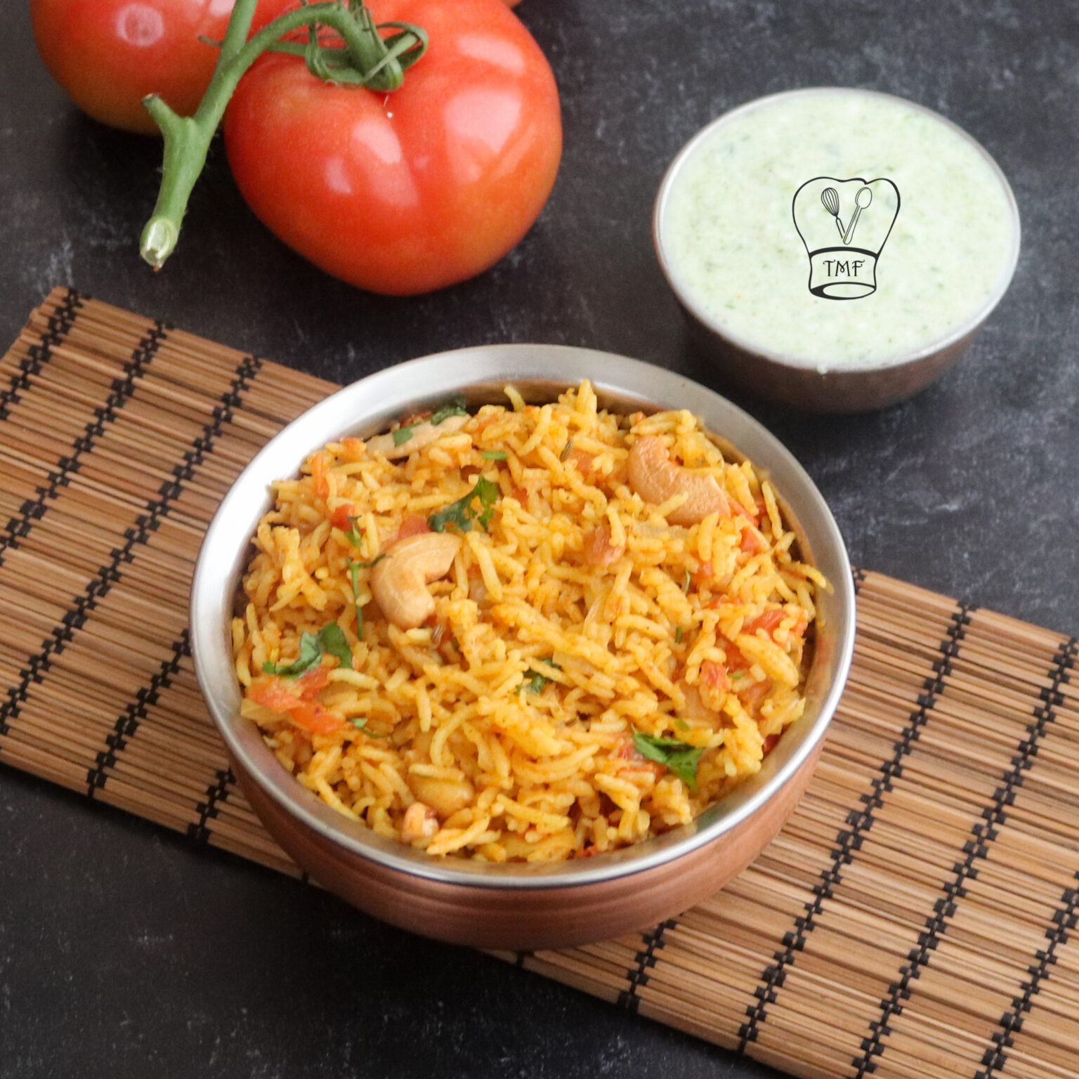 Tomato rice in cooker Thakkali Sadam Traditionally Modern Food