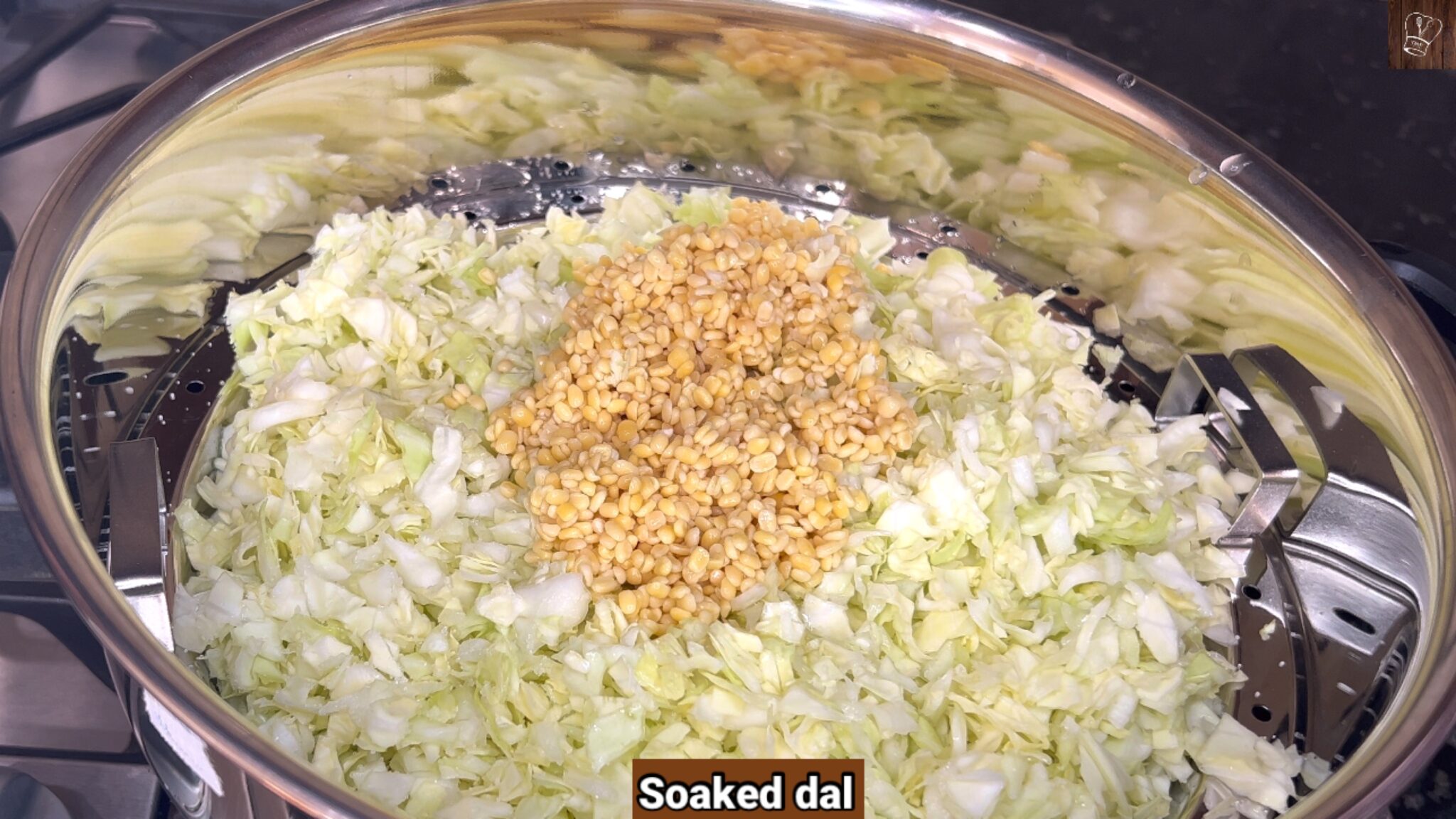 Cabbage moong dal poriyal Muttaikose pasi paruppu curry