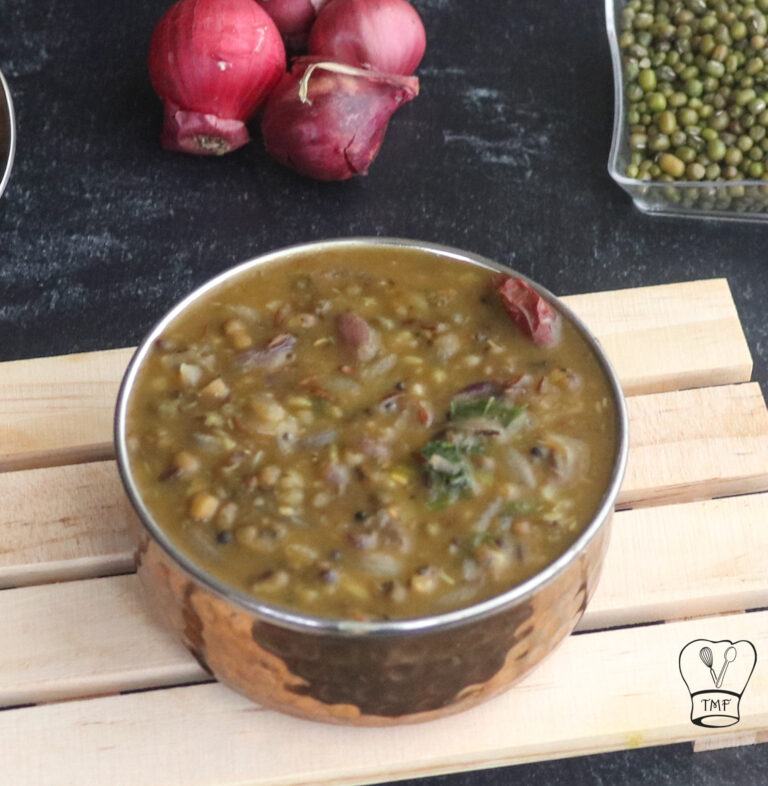 Green Moong dal fry | Green gram curry