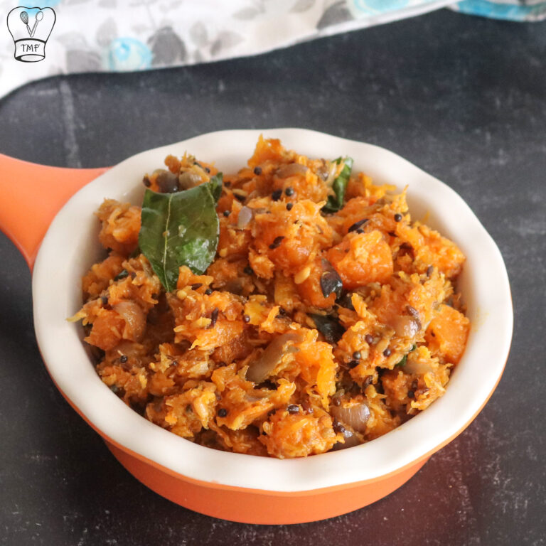 Parangikai poriyal | yellow Pumkin Curry