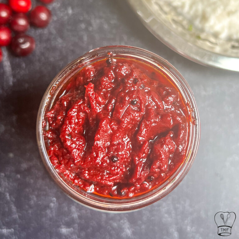 Cranberry pickle | Cranberry oorugai