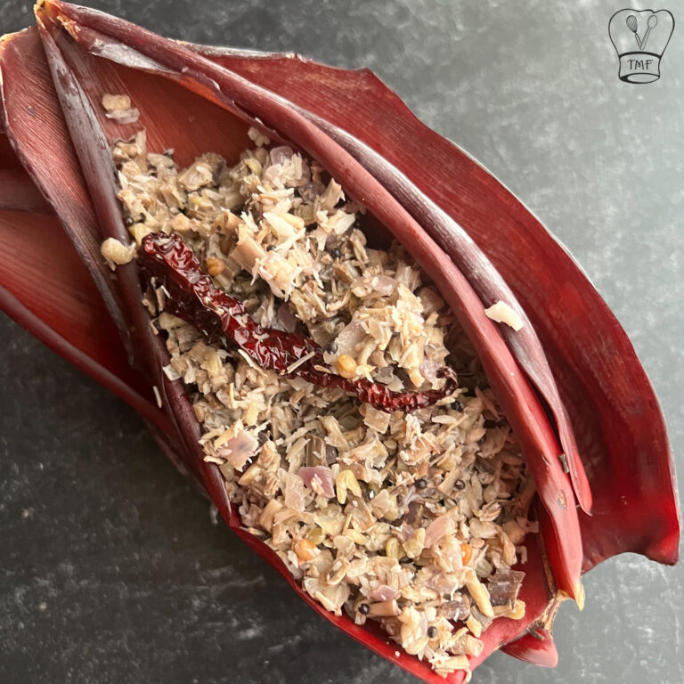 Vazhaipoo poriyal | banana blossom stir fry