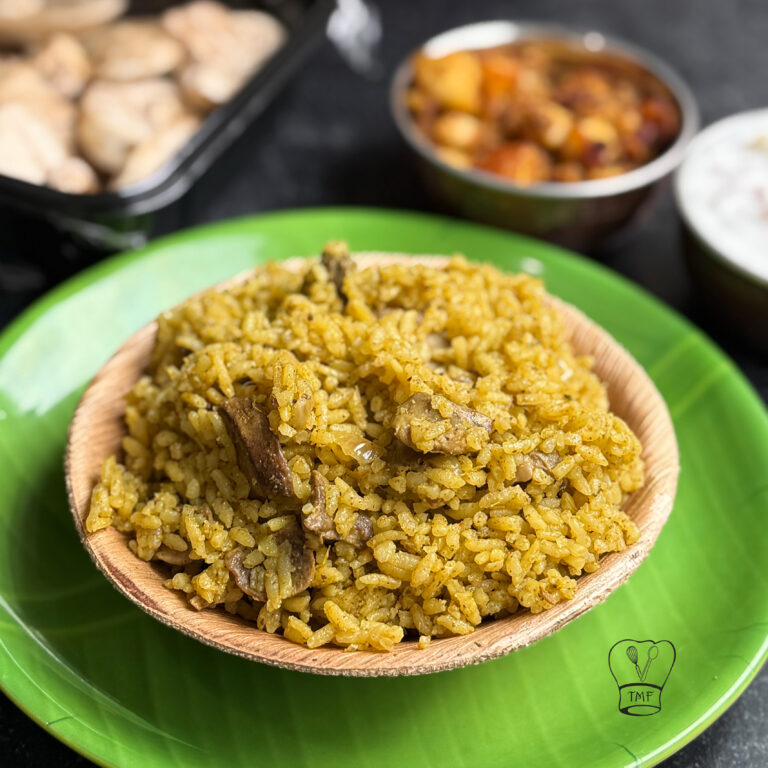 Donne Biryani | Mushroom Donne biryani