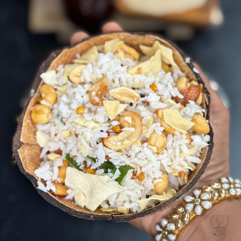 Appalam Thengai Rice | coconut rice