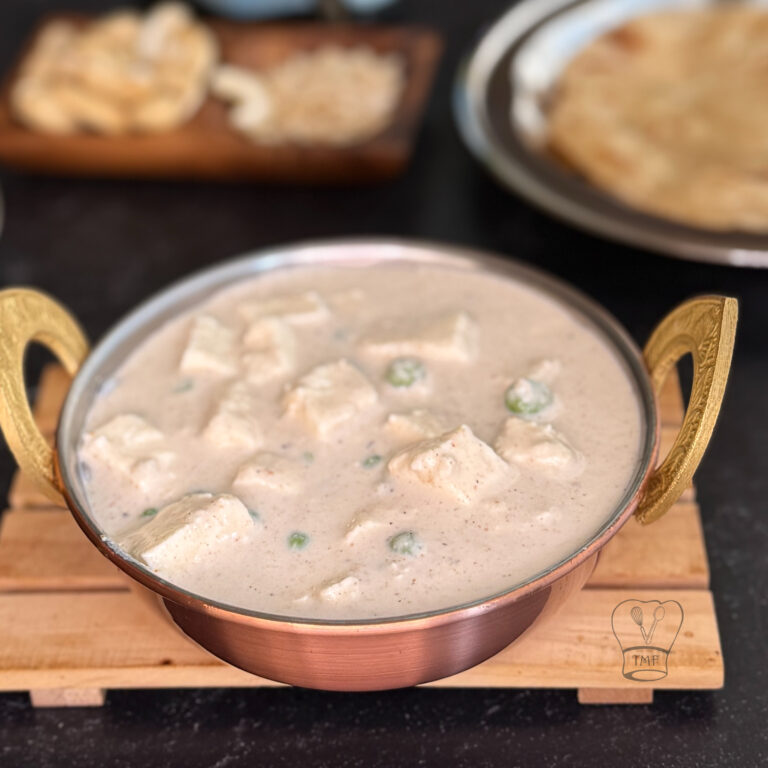 No onion No garlic Paneer White gravy