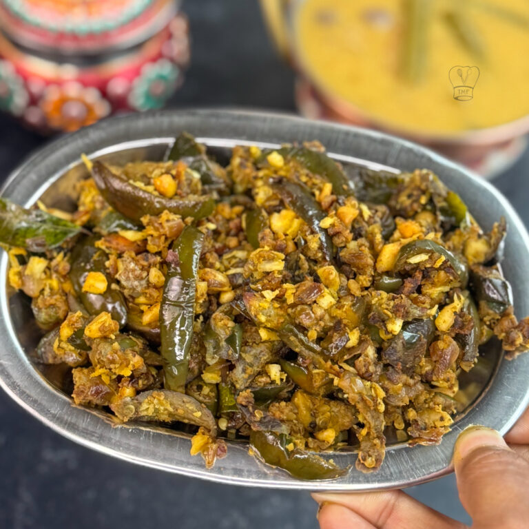 Kathirikai thengai curry | Kathirikai poriyal
